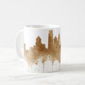 City Skyline Kaffeestube Kunst Kaffeetasse (Vorderseite Links)
