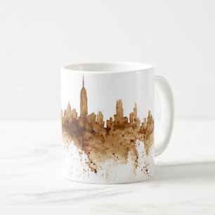 City Skyline Kaffeestube Kunst Kaffeetasse