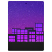 City Skyline Klemmbrett (Rückseite)