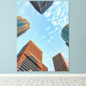 City Skyline Leinwanddruck (Insitu (Holzboden))