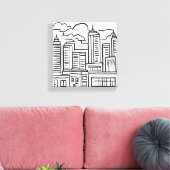 City Skyline Leinwanddruck (Insitu (Wohnzimmer))