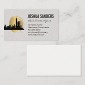 City Skyline | Real Anwesen Visitenkarte (Vorne/Hinten)