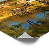 City Skyline Sacramento Kalifornien Poster (Ecke)