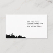 City Skyline | Schlüssel Visitenkarte (Rückseite)