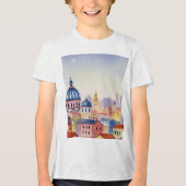 City skyline Tri-Blend Shirt (Vorderseite)