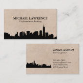 City Skyline Visitenkarte (Vorne/Hinten)