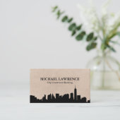 City Skyline Visitenkarte (Stehend Vorderseite)