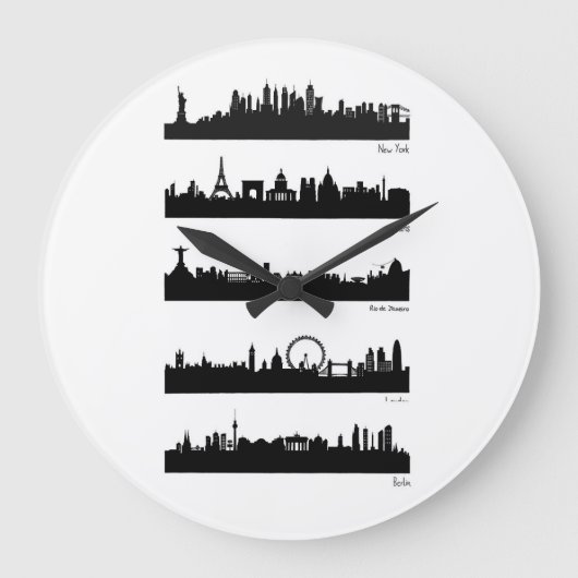 City Skylines - World 2 Große Wanduhr (Vorderseite)
