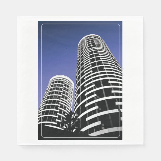 City Skyscraper Paper Napkins Serviette (Vorderseite)