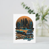 City Slicker Swagger - Vintager Lkw Feiertagskarte (Stehend Vorderseite)