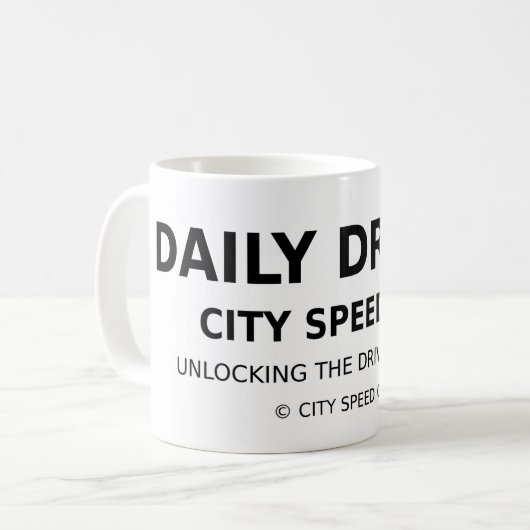 City Speed Co. Mug – Unlocking the Driver Within Kaffeetasse (Vorderseite Links)
