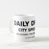 City Speed Co. Tasse – Den Fahrer in dir entfessel (Vorderseite Links)