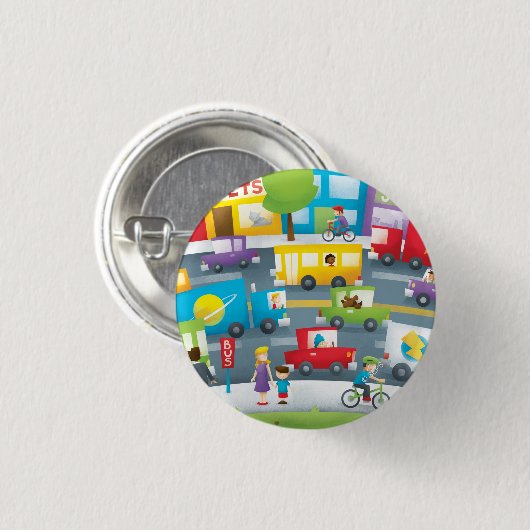 City Street Button (Vorne & Hinten)