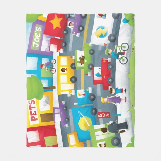 City Street Fleecedecke (Vorderseite)