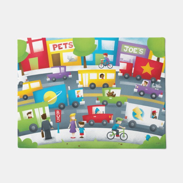 City Street Fußmatte (Vorderseite)