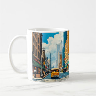 City Streets Magazin Illustration Kaffeetasse