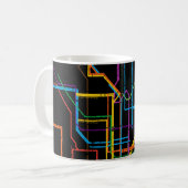 City subway map kaffeetasse (Vorderseite Links)