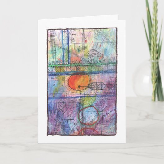 City Sunrise Karte (Vorderseite)