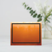 City Sunset Design Impressionist Abstrakt Orange Postkarte (Stehend Vorderseite)