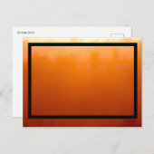 City Sunset Design Impressionist Abstrakt Orange Postkarte (Vorne/Hinten)