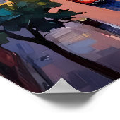 City Sunset Poster (Ecke)