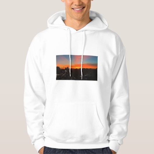 City Sunset Skyline Hoodies & Sweatshirts (Vorderseite)