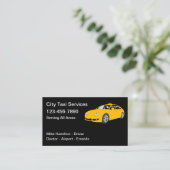 City Taxi Services Cab Driver Visitenkarte (Stehend Vorderseite)
