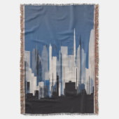 City Throw Blanket Decke (Vorderseite Vertikal)