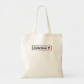 City Town Staat Country Zuhause I Liebe Asheville Tragetasche (Vorne)