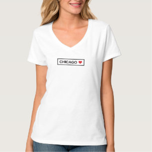City Town Staat Country Zuhause I Liebe Chicago T-Shirt
