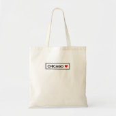 City Town Staat Country Zuhause I Liebe Chicago Tragetasche (Vorne)