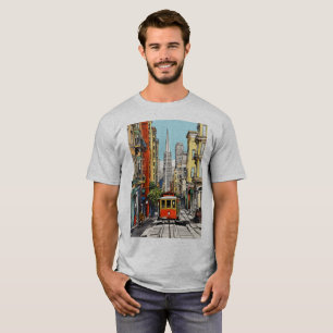 "City Tracks" "Metropolitan Journey" "Stadtbahnen" T-Shirt