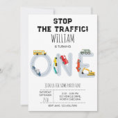 City Transportation Vehicles Truck First Birthday (Vorderseite)