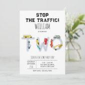 City Transportation Vehicles Truck Second Birthday (Stehend Vorderseite)