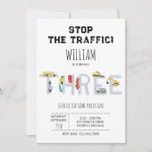 City Transportation Vehicles Truck Third Birthday (Vorderseite)