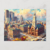 City Travel Vintag Boston Postkarten kaufen (Vorderseite)