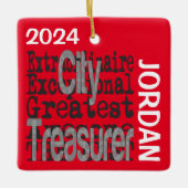 City Treasurer Extraordinaire CUSTOM Keramikornament (Vorderseite)