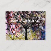City Tree Grunged - Visitenkarte (Rückseite)