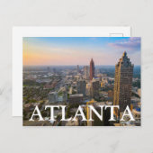 City View | Atlanta, Georgien Postkarte (Vorne/Hinten)