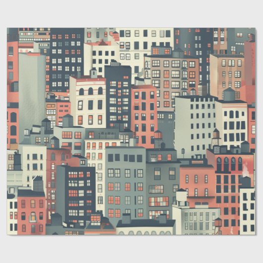 City View Geschenkpapier (Flach)