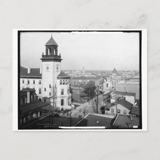City View of Jacksonville, FL 1904 Vintag Postkarte (Vorderseite)