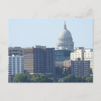 City View und Hauptstadt in Madison, Wisconsin Postkarte