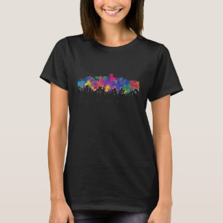 City Watercolor Skyline Zuhause Staat Souvenir Ric T-Shirt