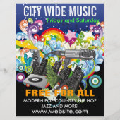City Wide Music Flyer (Hinten)