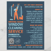 City Windows, Fensterreiniger, Reinigungsservice Flyer (Vorne)