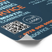 City Windows, Fensterreiniger, Reinigungsservice Poster (Ecke)