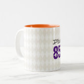 City Zip Code Neue Zuhause Harlequin Muster versch Zweifarbige Tasse (Vorderseite Links)