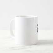City Zip Code Verschieben Geschenk Schwarz-weiße K Kaffeetasse (Vorderseite Links)