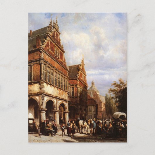 Cityhall Paderborn von Cornelis Springer Postkarte (Vorderseite)