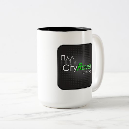 CityRover Kaffee-Tasse Zweifarbige Tasse (VorderseiteRechts)